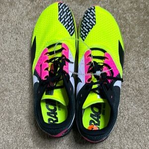 Nike Men’s Neon Yellow, Pink, and Black Running Shoes